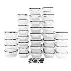 Set Brandtrendy de 32 Recipientes Herméticos para Alimentos sin BPA Liga Negra