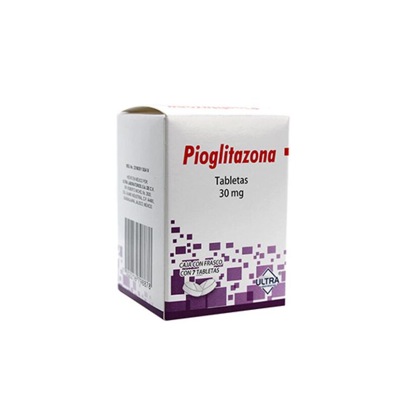 Pioglitazona 30 Mg 7 Tableta(s) image number null
