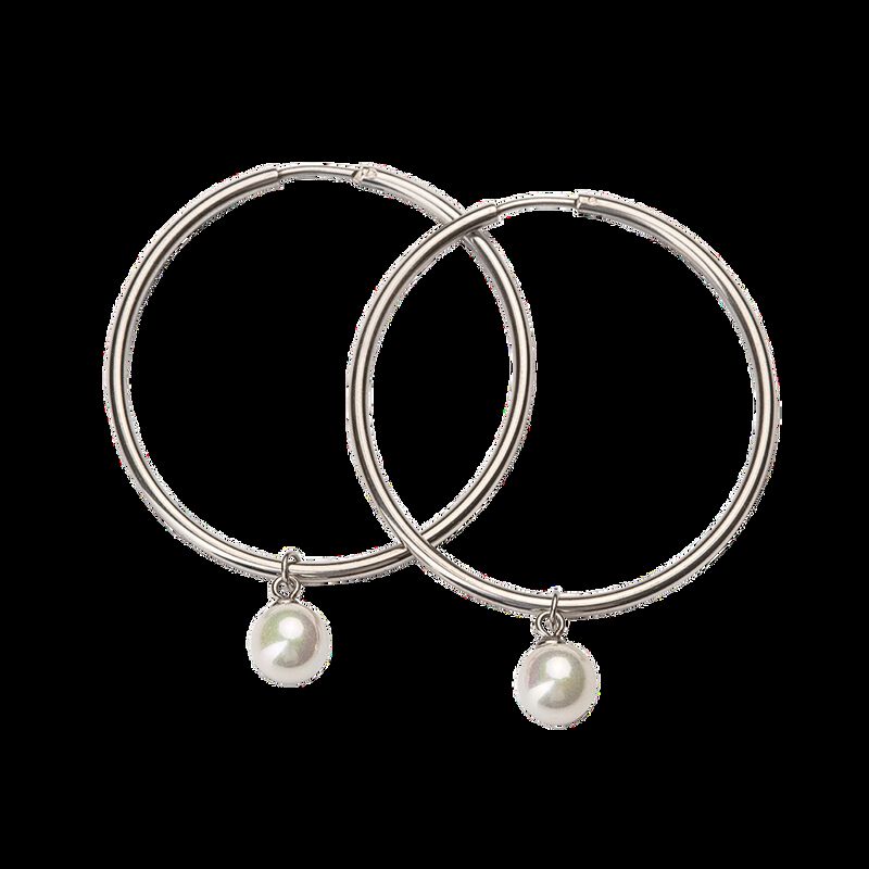 Arracadas Mujer Perlas Joyer&iacute;a Acero Inoxidable... image number null