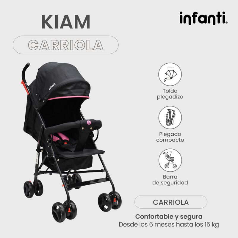 Carriola Para Bebe Kiam Compacta, Ligera, Plega... image number null