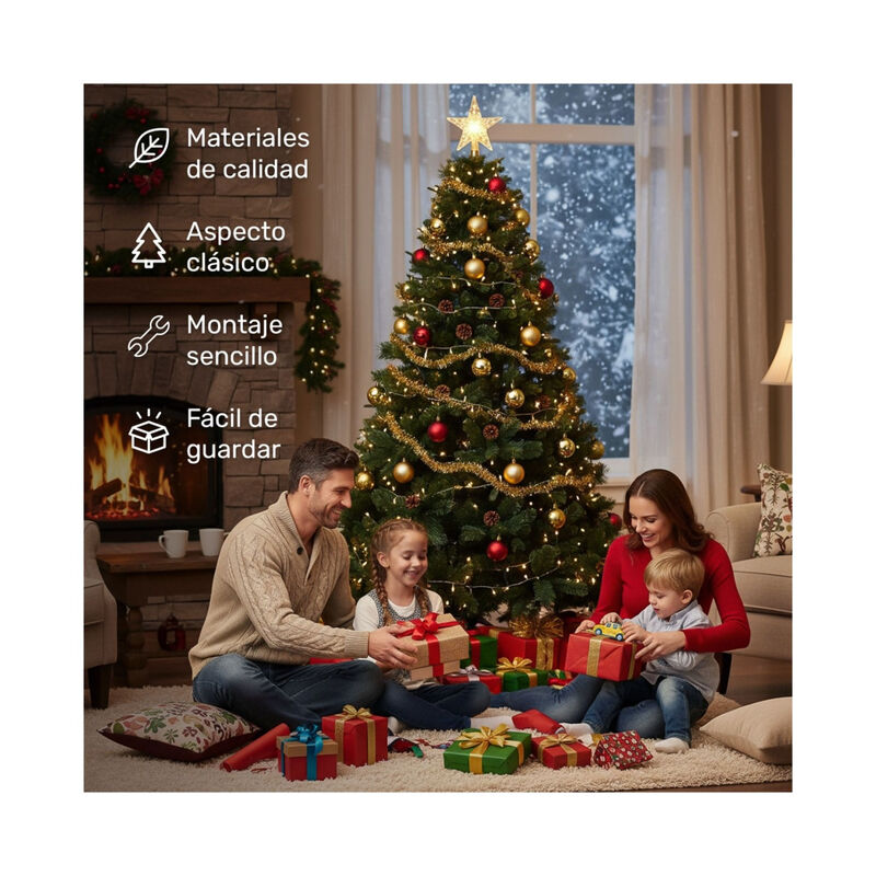 Arbol Navidad 2.3m Grande Frondoso Pi&ntilde;as Escoce... image number null