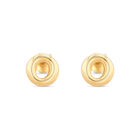 Aretes De Oro Amarillo De 10K (Letra O)