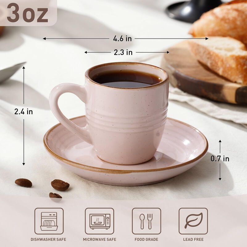 Juego De 4 Tazas De Espresso Famiware 88 ml Col... image number null