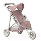 Cochecito Para Mu&ntilde;ecas Olivia's Little World Para Correr, Color Rosa Y Crema