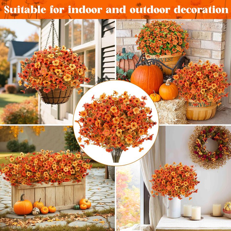 Flores Artificiales De Oto&ntilde;o Ouddy Decor, 24 Pa... image number null