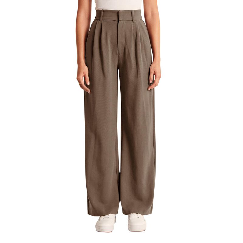 Pantalones Nimin Talle Alto Corte Suelto Tostad... image number null