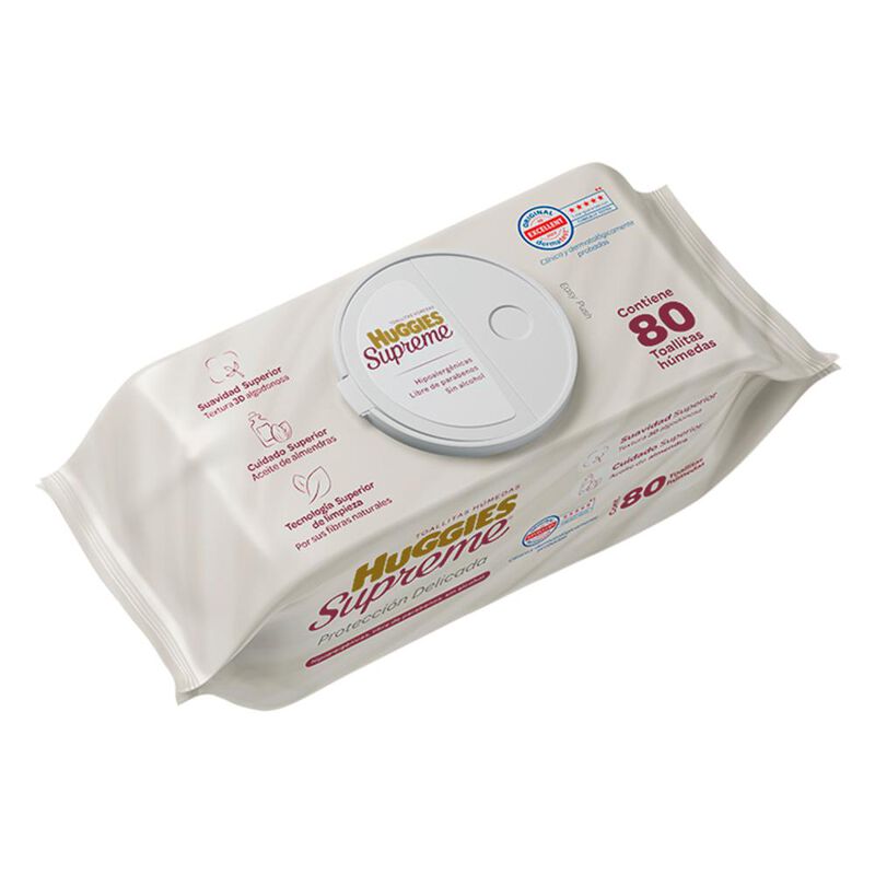 Toallitas Humedas Huggies Supreme - 80pzs image number null