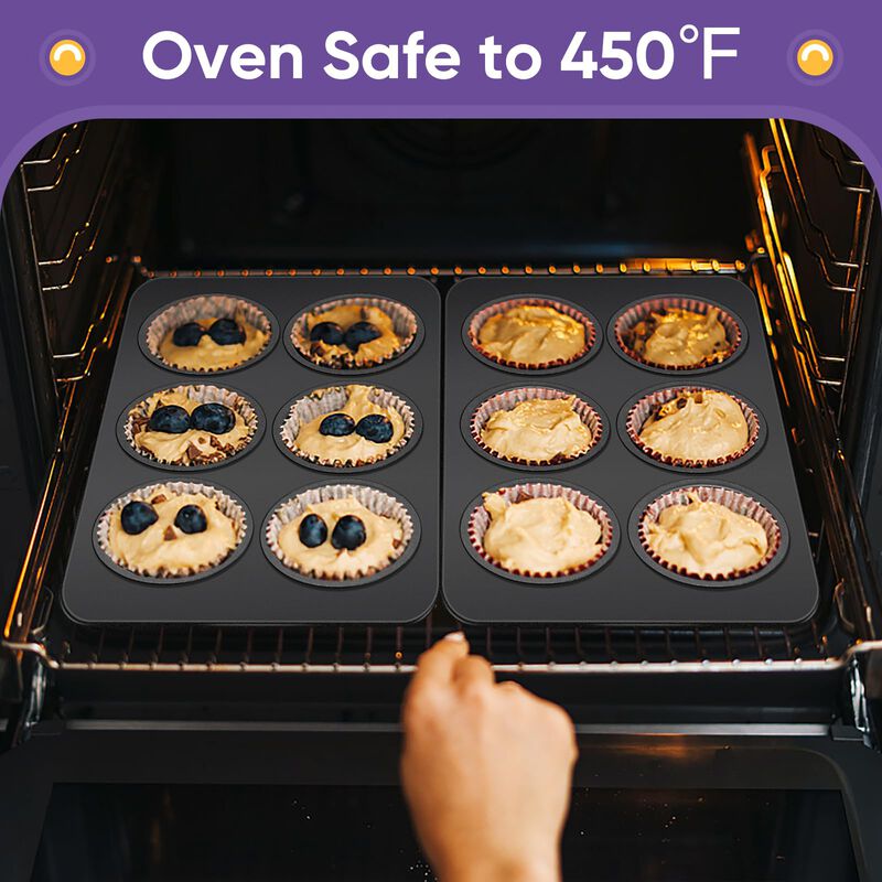 Molde para Muffins E-FAR Pack de 2, 6 Cavidades... image number null