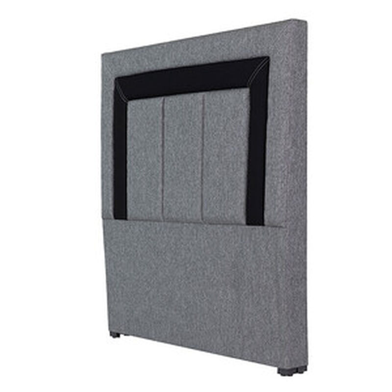 Cabecera Queen Size Dicasa Bora Gris-Negro image number null