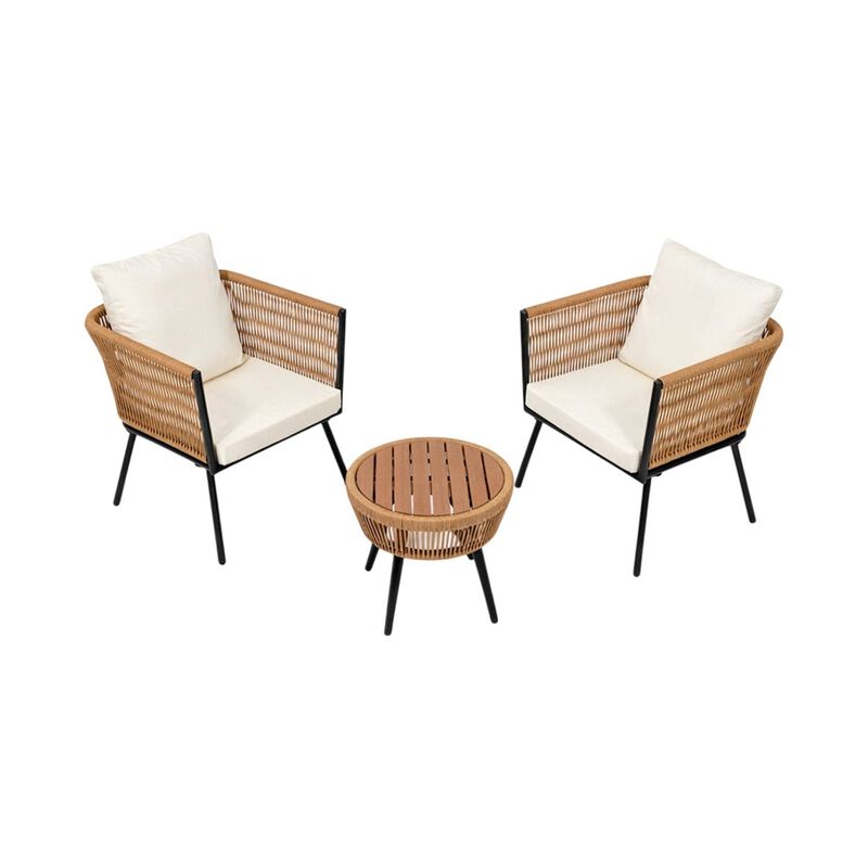 Set Jardin Exterior 2 Sillones Con Mesa Diseno ... image number null