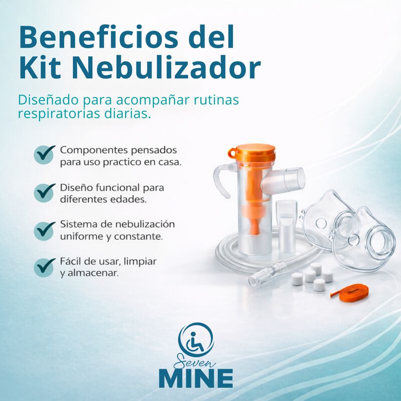 Kit Accesorios Nebulizador Universal Con M&aacute;scar... image number null