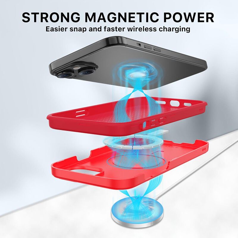 Funda Mybat Fuse Mag Para Iphone 15 - Roja image number null