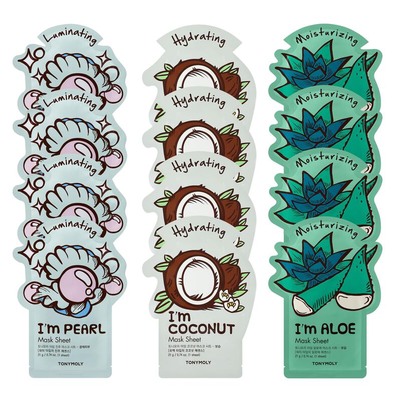 Mascarilla de Hoja Tonymoly - Set de 12 Piezas,... image number null