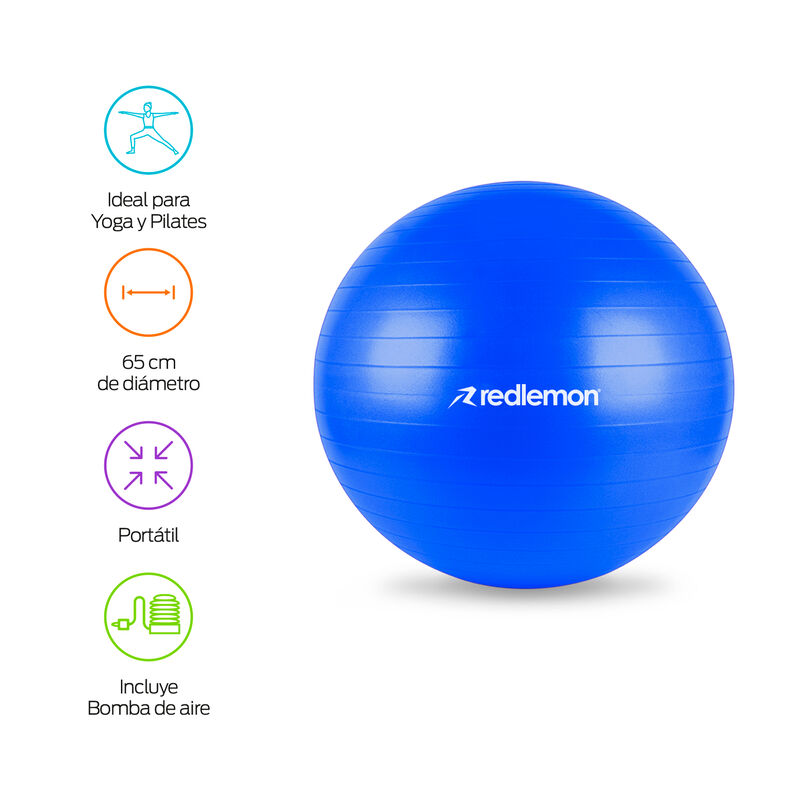 Pelota de Yoga Azul Redlemon image number null