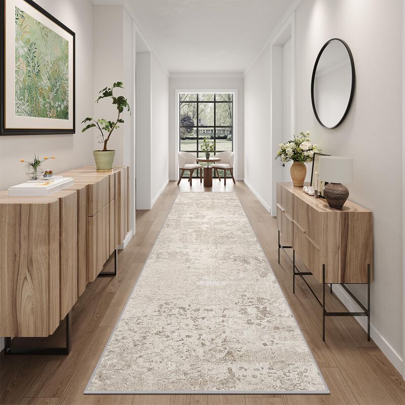 Alfombra Corredor Art&tuft 3x10 Lavable Antides... image number null