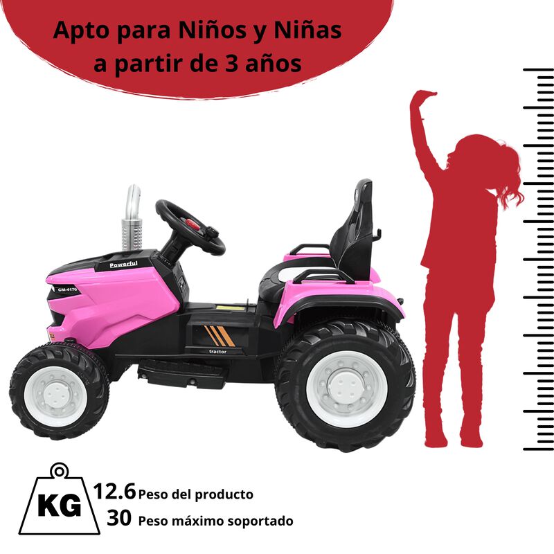 Montable Electrico para Ni&ntilde;os Tractor de Granja... image number null