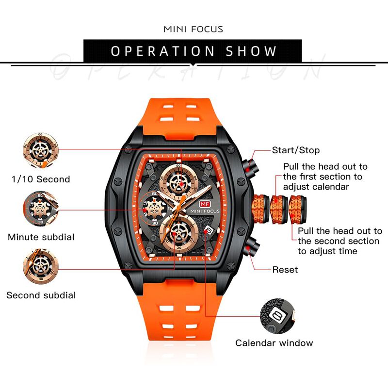 Reloj Mini Focus Unique Tonneau Chronograph Imp... image number null