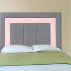 Cabecera Queen Size Dicasa Bora Gris-Rosa