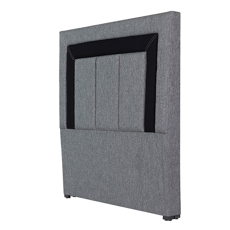 Cabecera King Size Dicasa Bora Gris-Negro image number null