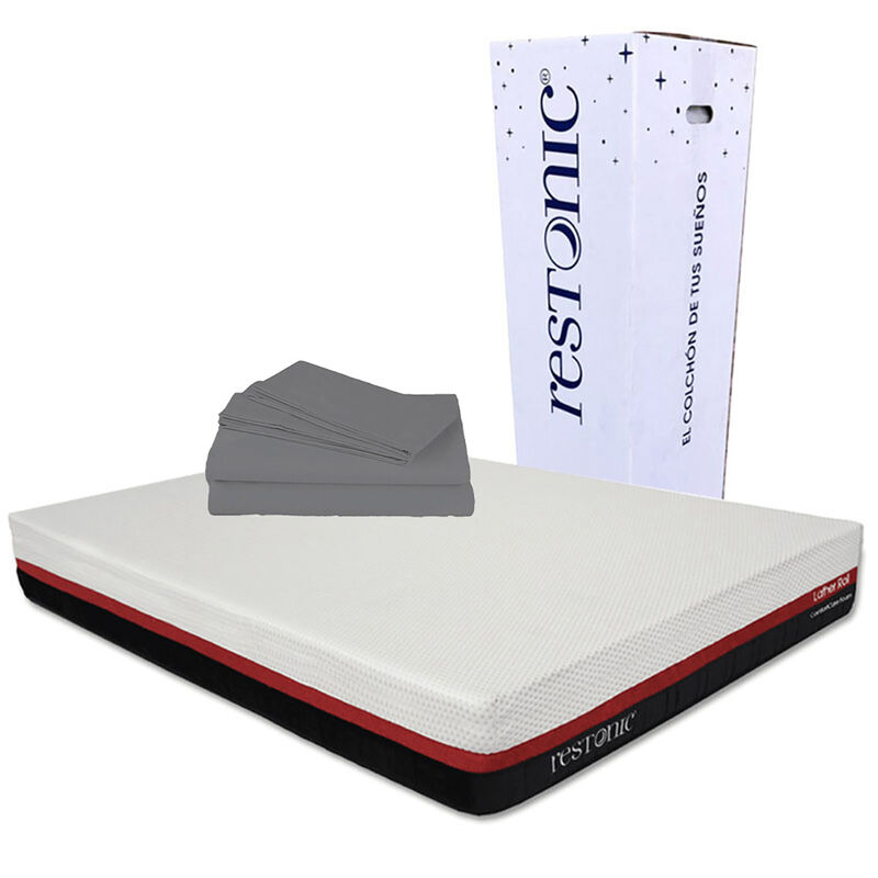 Colch&oacute;n Individual Restonic Lather  + S&aacute;banas S... image number null