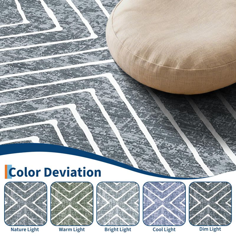 Alfombra Royhome 183 &times; 274 cm, Dise&ntilde;o Geom&eacute;tric... image number null