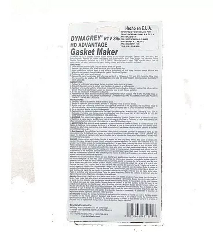 Silic&oacute;n Oximico Gris Dynatex Dynagrey 85g 2 Pie... image number null