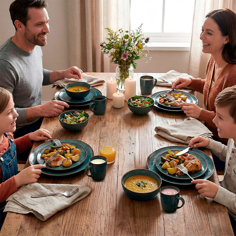 Vajilla de Cer&aacute;mica Gres 4 Personas 16 Pz. Reac... image number null