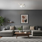 Foco Ventilador LED HEXA 50cm para Socket E27 con Control Remoto y Luz Atenuable marca Mil Luces