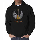 Sudadera Con Capucha Word Art Para Hombre - Letra de Free Bird - Negro