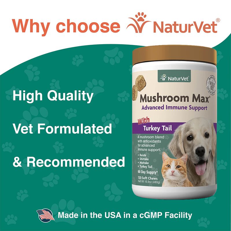Suplemento Para Perros Naturvet Mushroom Max Im... image number null