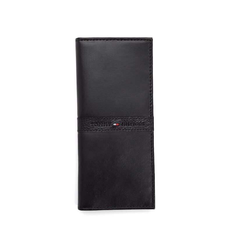 Cartera Tommy Hilfiger Leather Secretary Black ... image number null
