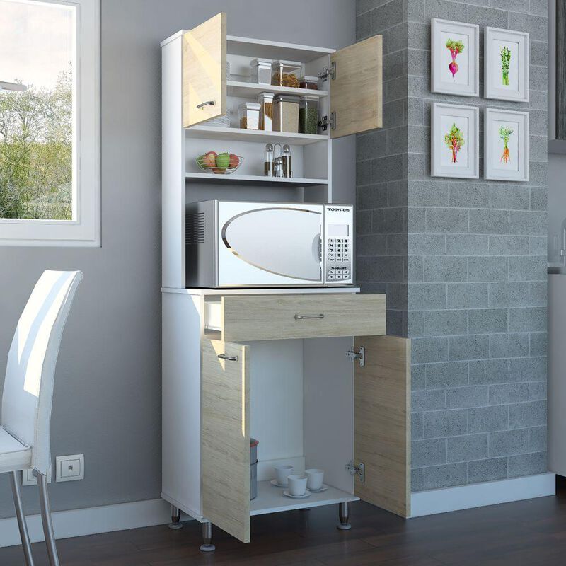 Alacena Huzy Beige Y Blanco image number null