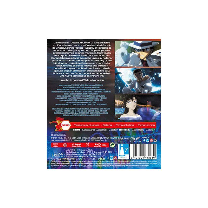Detective Conan - El pu&ntilde;o de Zafiro Azul [Blu-r... image number null