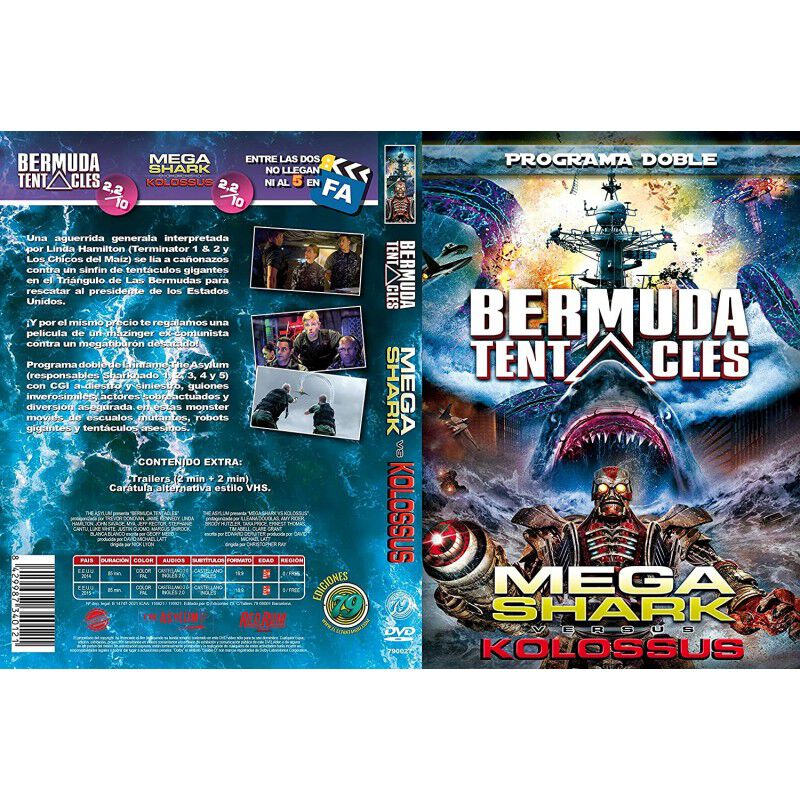 Bermuda Tentacles + Megashark Vs Colossus Dvd image number null