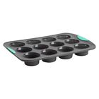 Molde de Magdalenas Trudeau 12 Cavidades Silicona Gris/Menta