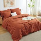 Juego De Edred&oacute;n Cozylux Queen Burnt Orange Juego De Cama Bohemio De 7 Piezas