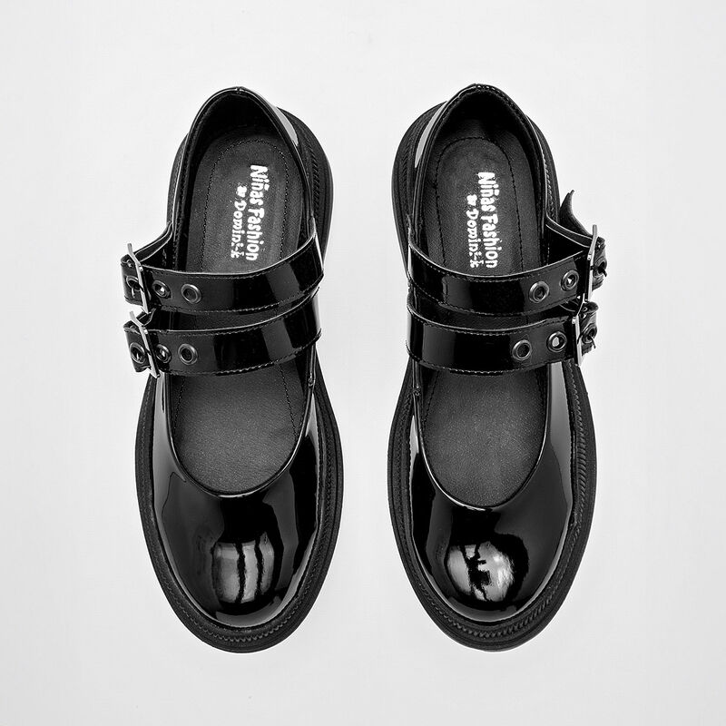 Ni&ntilde;as Fashion Zapatos para mujer negro charol image number null