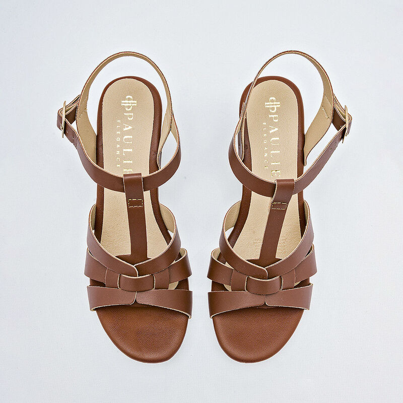 Paulie sandalia cu&ntilde;a para mujer camel cod 14076... image number null