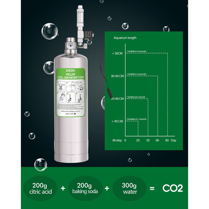Sistema de CO2 ZRDR de 2L con Man&oacute;metro y V&aacute;lvu... image number null