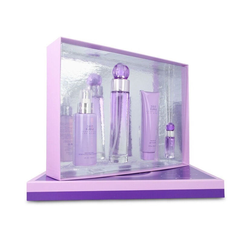 Set Perry Ellis 360&deg; Purple 4pzs 100ml Edp Spra... image number null