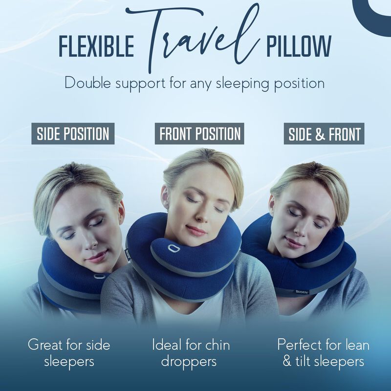 Almohada Cervical De Viaje Bcozzy Para Avi&oacute;n Co... image number null
