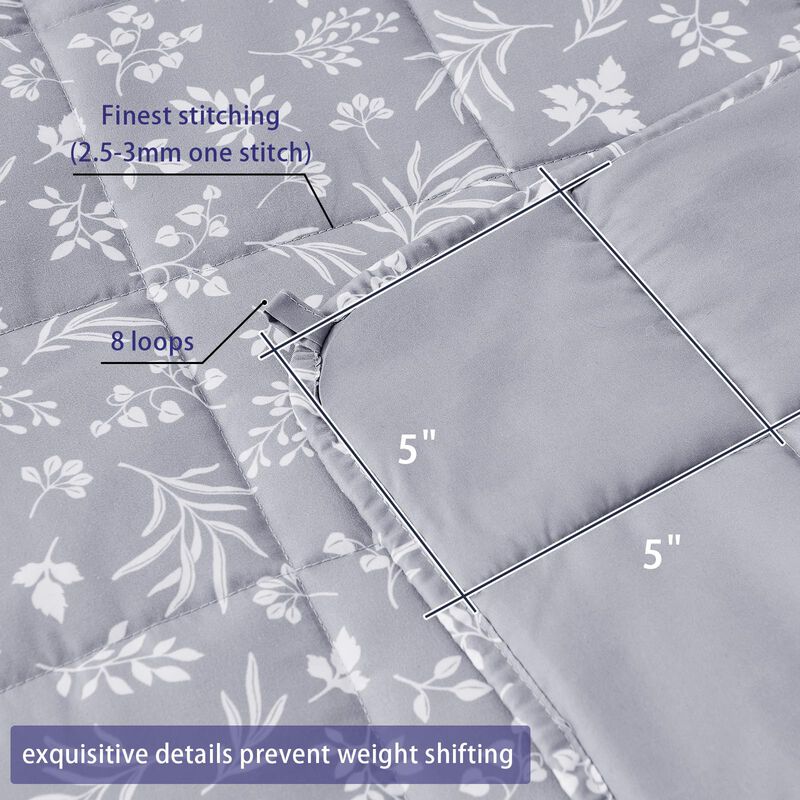 Manta Yescool 9 kg 152 &times; 203 cm Gris Paloma Ref... image number null