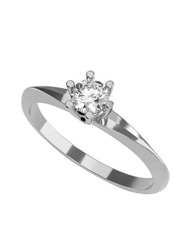 Anillo de Compromiso de 14K con Diamante de Lab... image number null