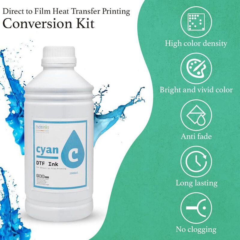 Tinta Dtf Cis Inks 6000 ml Cmyk + 2&times; Blanco &ndash; S... image number null