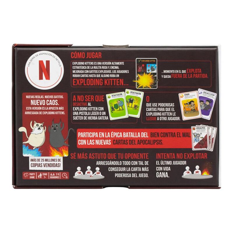 Juego De Cartas Exploding Kittens El Bien Contr... image number null