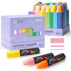 Marcadores Acr&iacute;licos Arrtx 30 Colores Con Punta De Fieltro De 15 mm