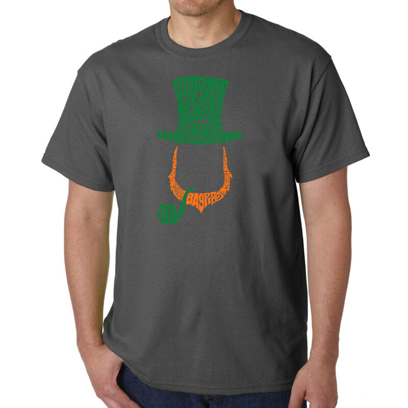 Camiseta Word Art Para Hombre - Duende Irland&eacute;s... image number null