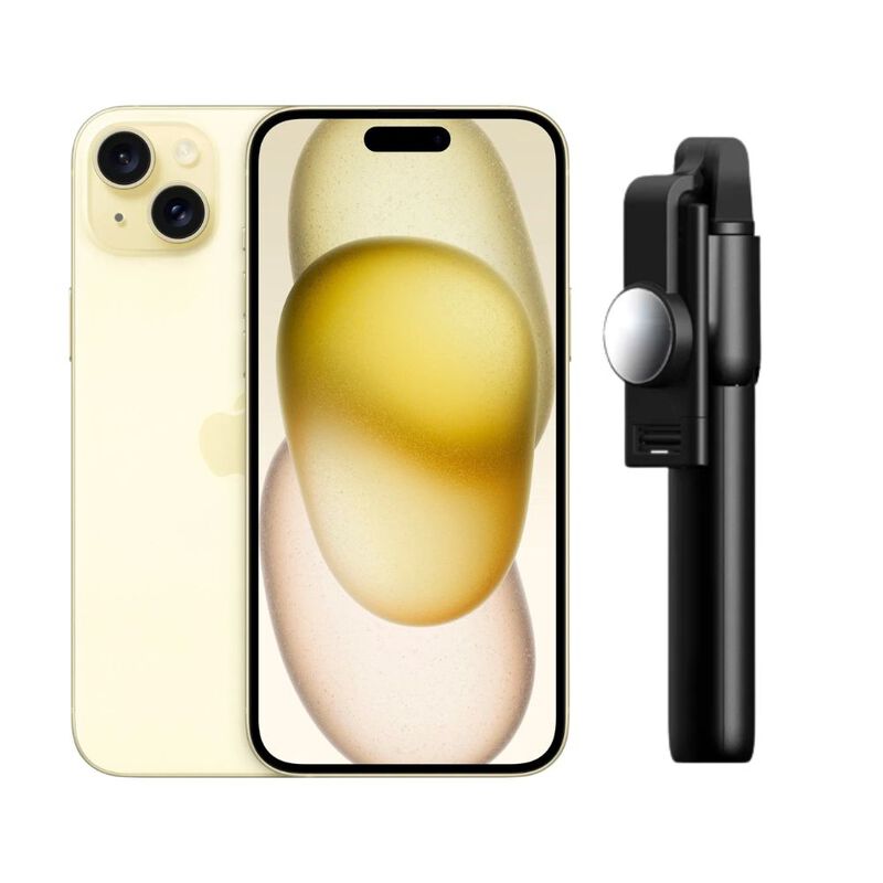 iPhone 15 128GB Amarillo E-SIM Reacondicionado ... image number null