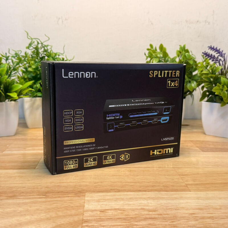 Splitter HDMI 1 X 4 Lennon LN-SP400 4k 2k Full ... image number null