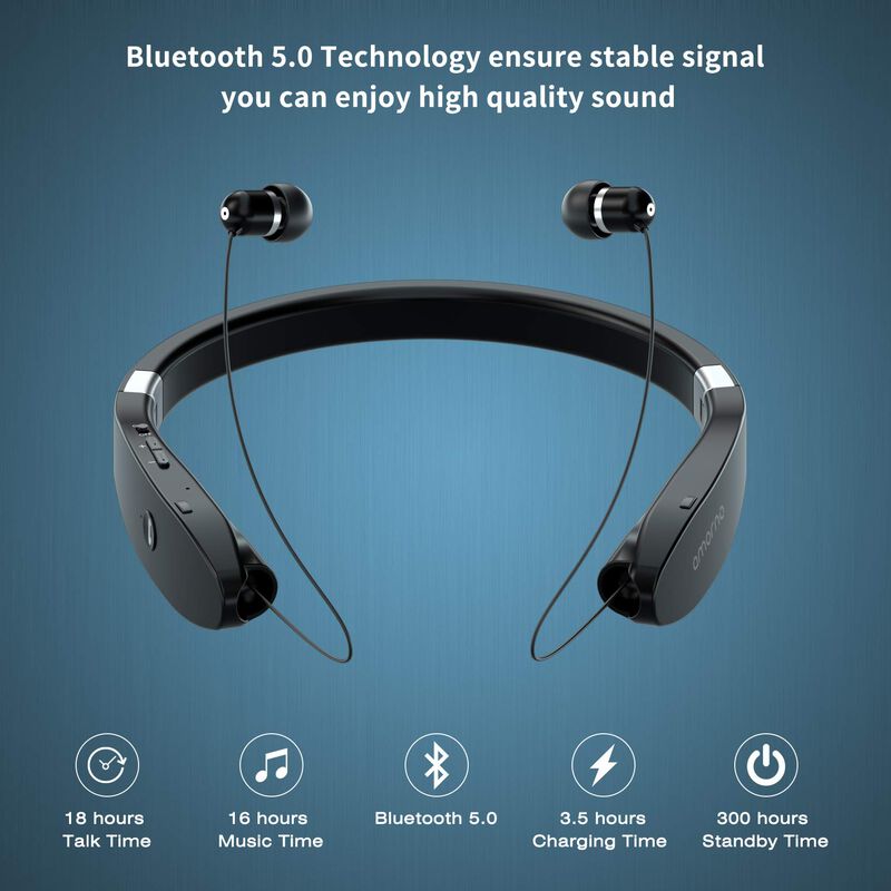 Auriculares Bluetooth Amorno, Banda Plegable Pa... image number null